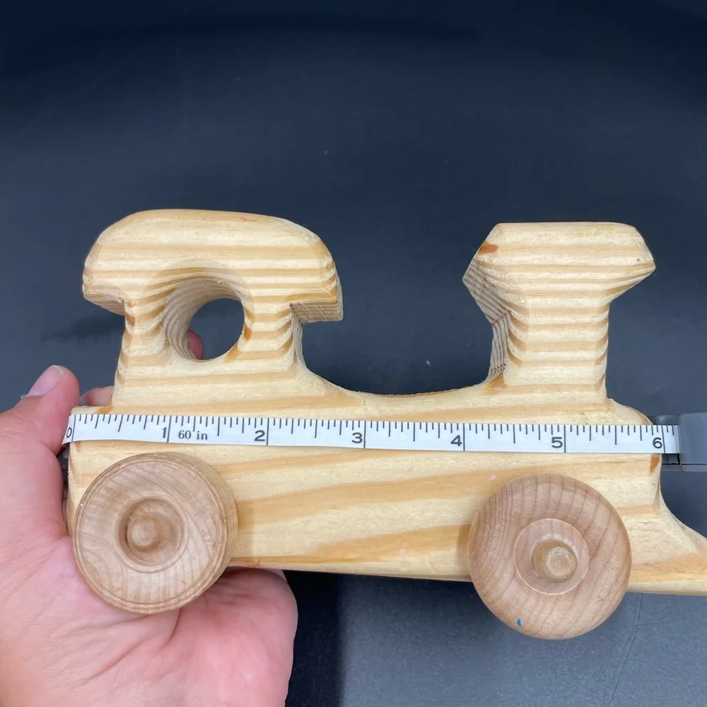 Wooden handcrafted 6” x 4” Train